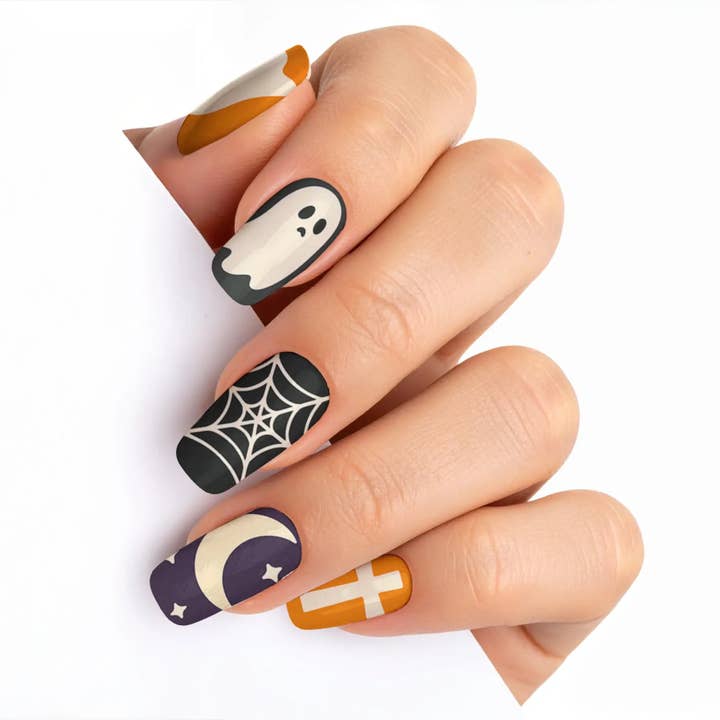 FYNE BODY - Wholesale Press-on/fake nails - Ghoul Glow Ghostly Glam Press-On Nails80