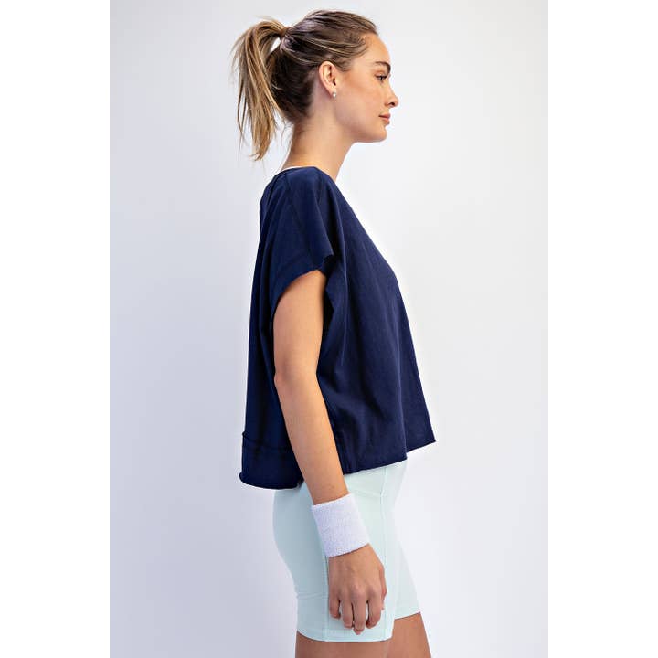 Rae Mode - Wholesale Shirt - Women's - COTTON SLUB OPEN BACK TOP41