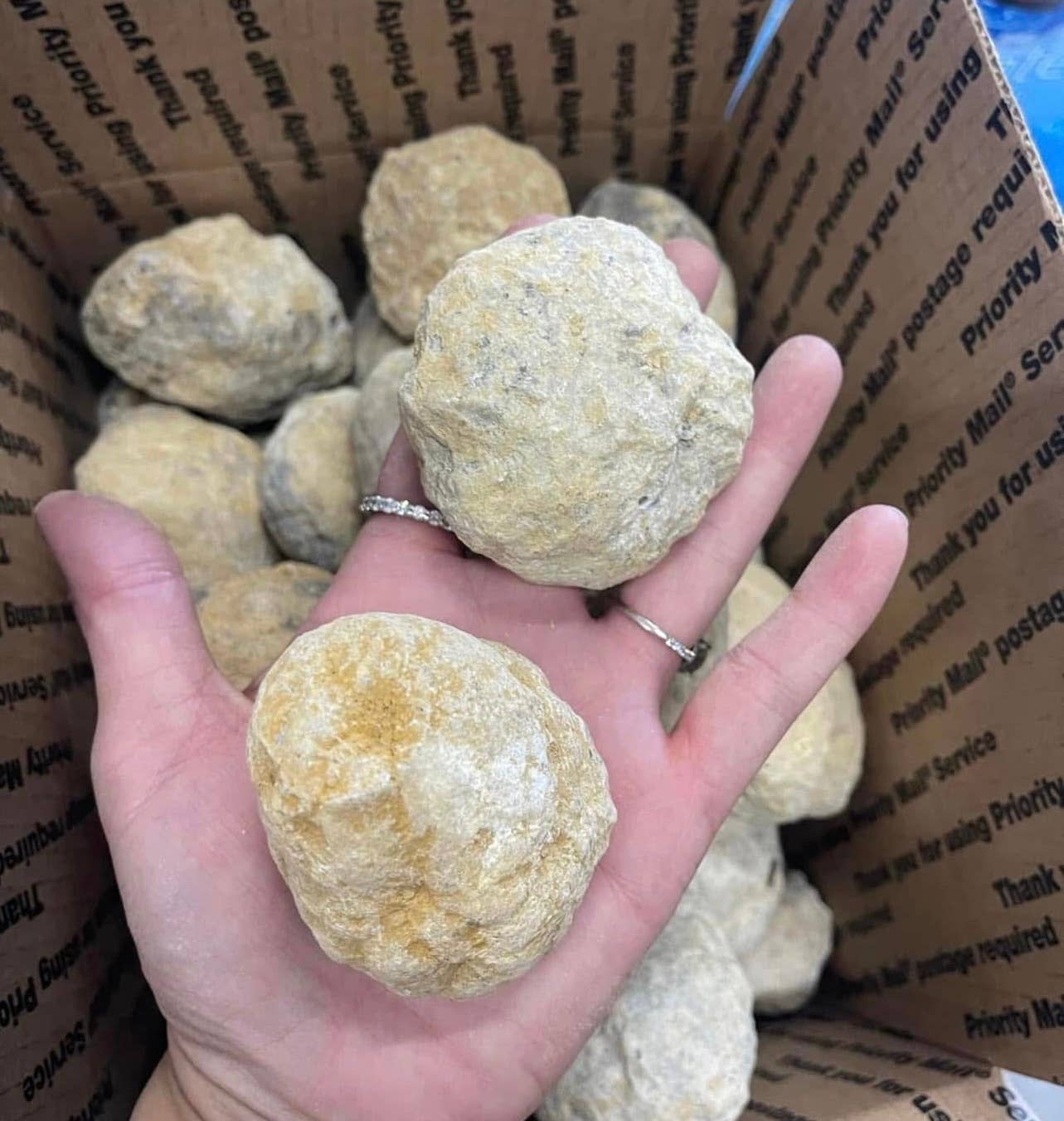 Casablanca Exports - Wholesale Spiritual Stone/Crystal - Crack your own geode 1 pound - quartz calcite geodes 2