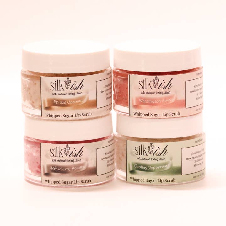whipped sugar lip scrub for wholesale by Silkish Beauty