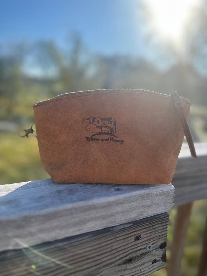 Sac de maquillage/voyage fait main pour la vente par Tallow and Honey, LLC.