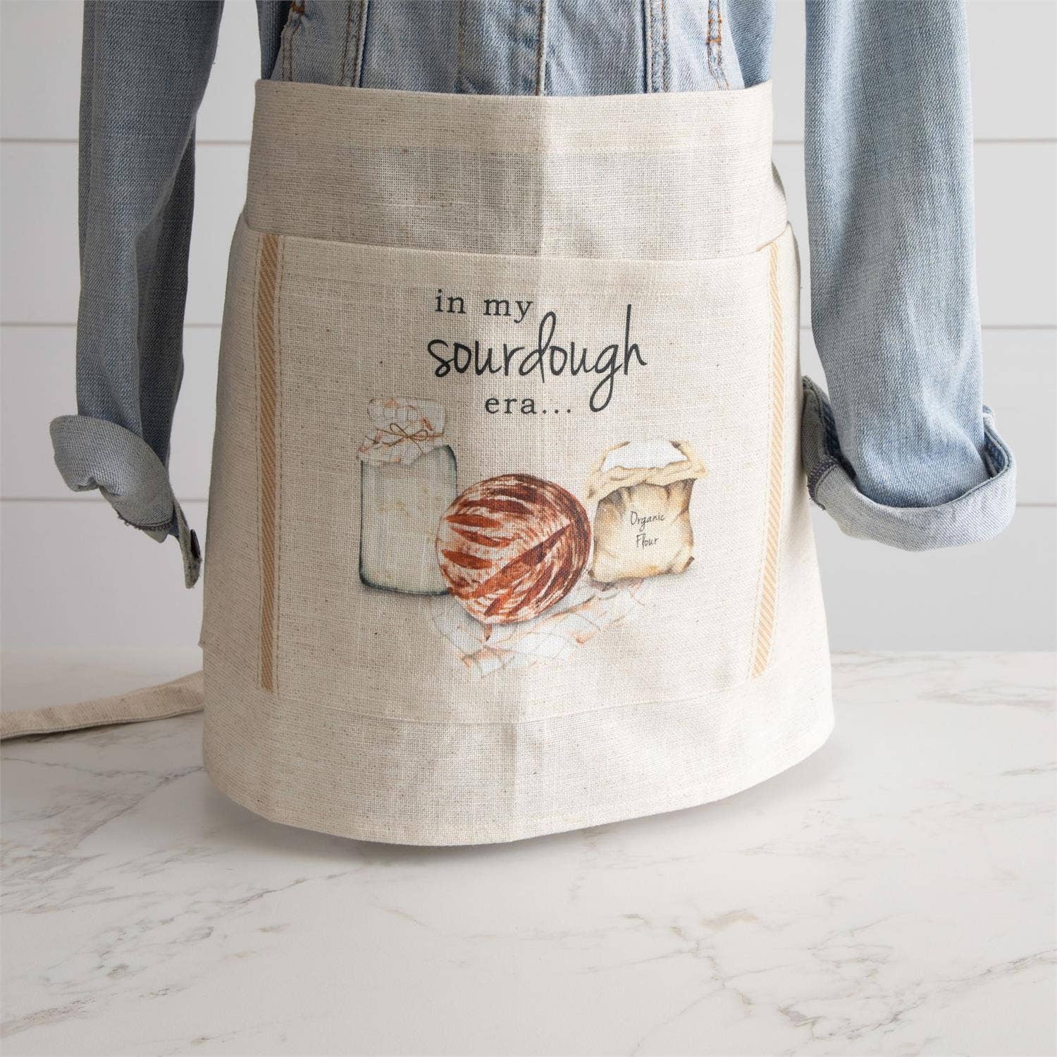 Audrey's Home & Gift - Wholesale Apron - Half Apron - Sourdough (Pk/02)1