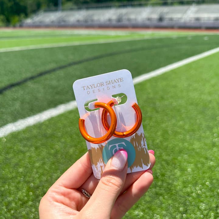 Taylor Shaye Designs - Wholesale Hoop Earrings - Gameday Metallic Hoops11