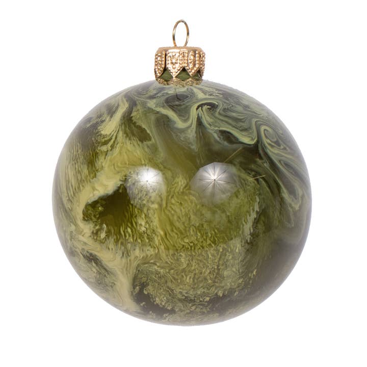 studio THIE - Wholesale Christmas decoration - Molten Glass Christmas Bauble, 8cm3