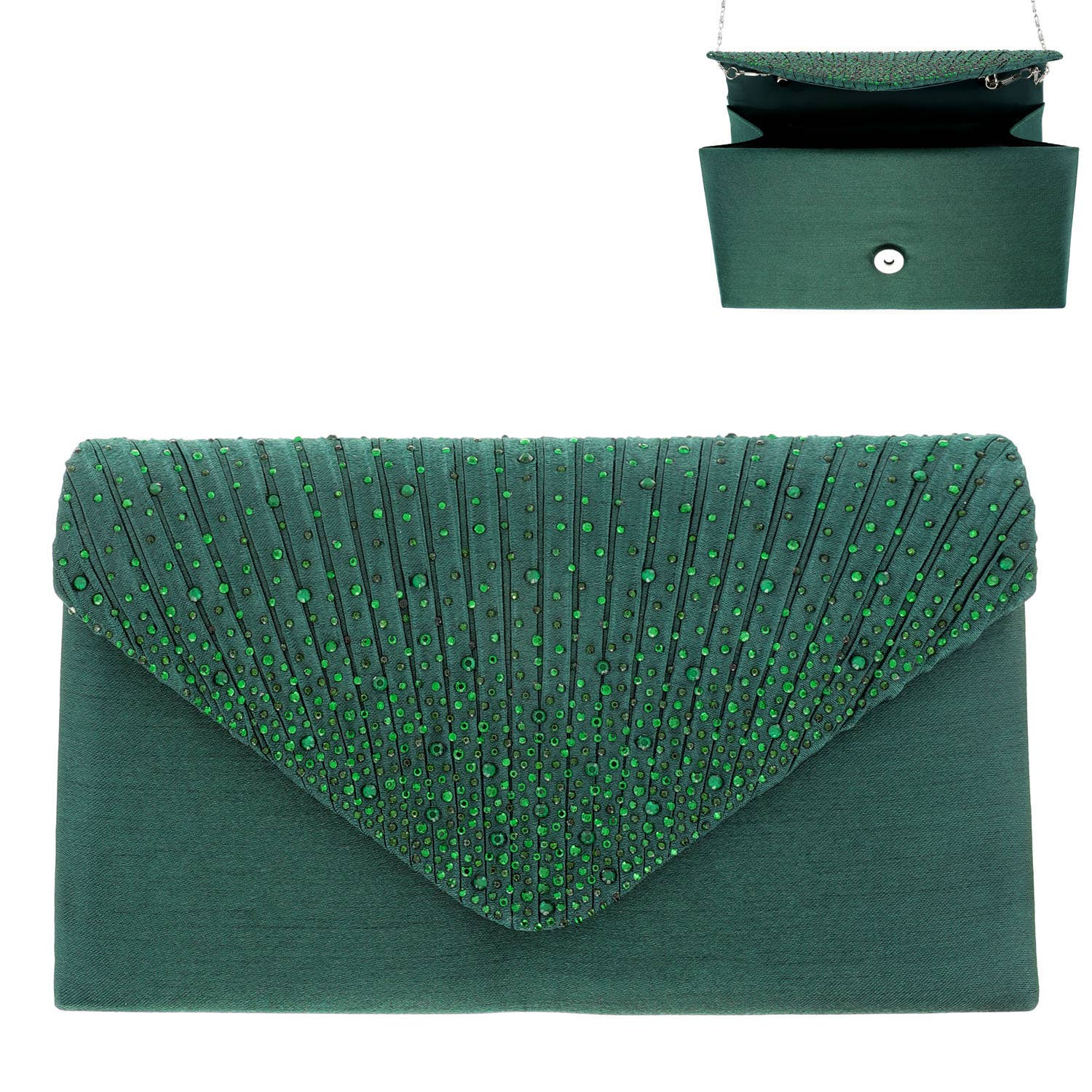 SP Sophia Collection - Vente Pochette – femme - Sac de soirée à bandoulière avec enveloppe en strass4