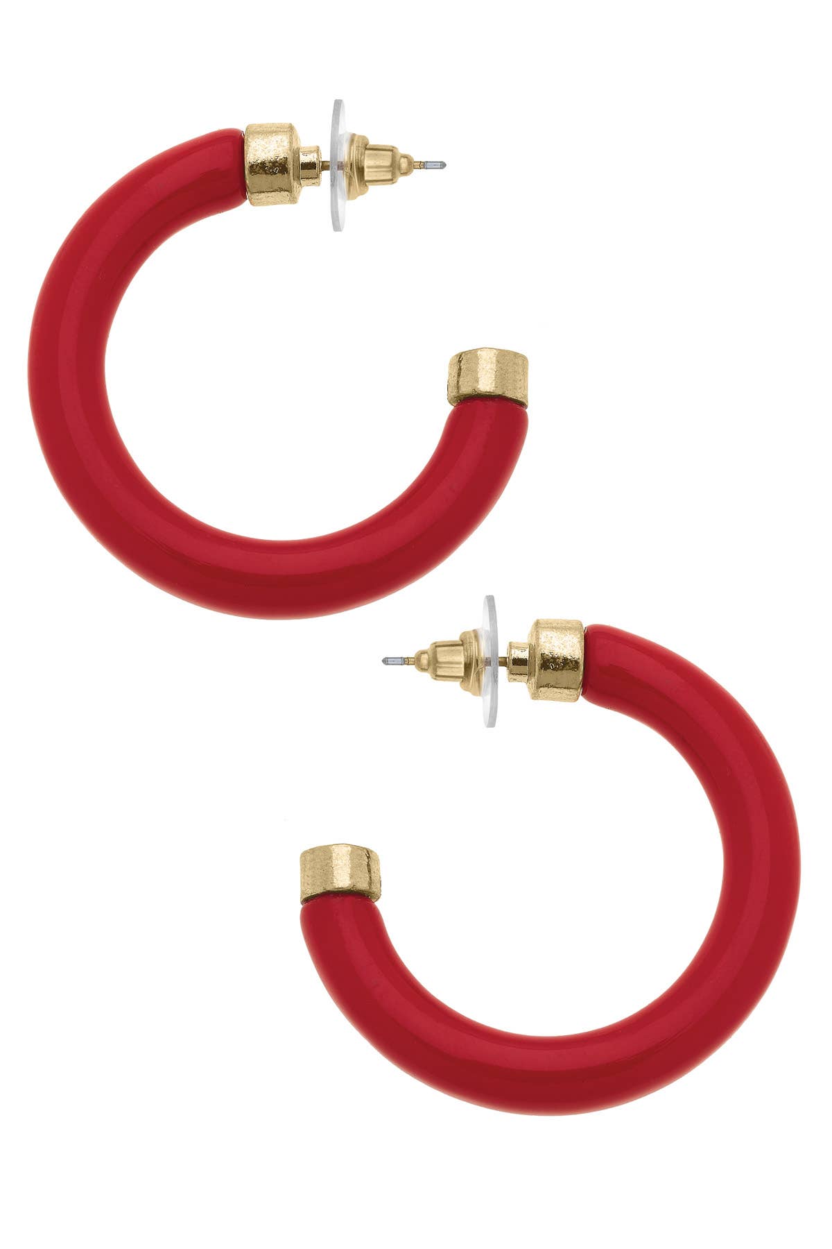 Canvas Style - Wholesale Hoop Earrings - Hillary Resin Hollow Hoop Earrings10