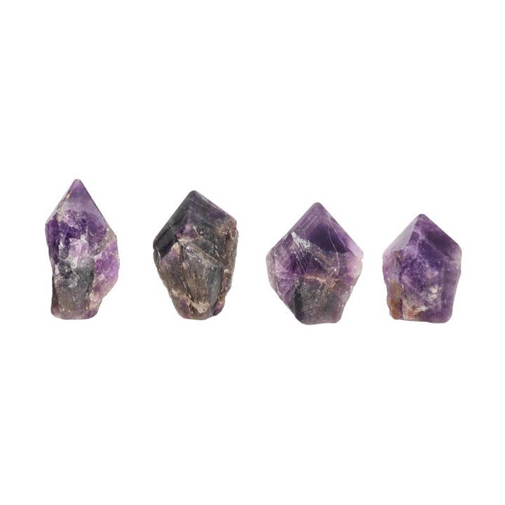 Semi-polished Amethyst Points for wholesale by Vives de la Cortada S.L