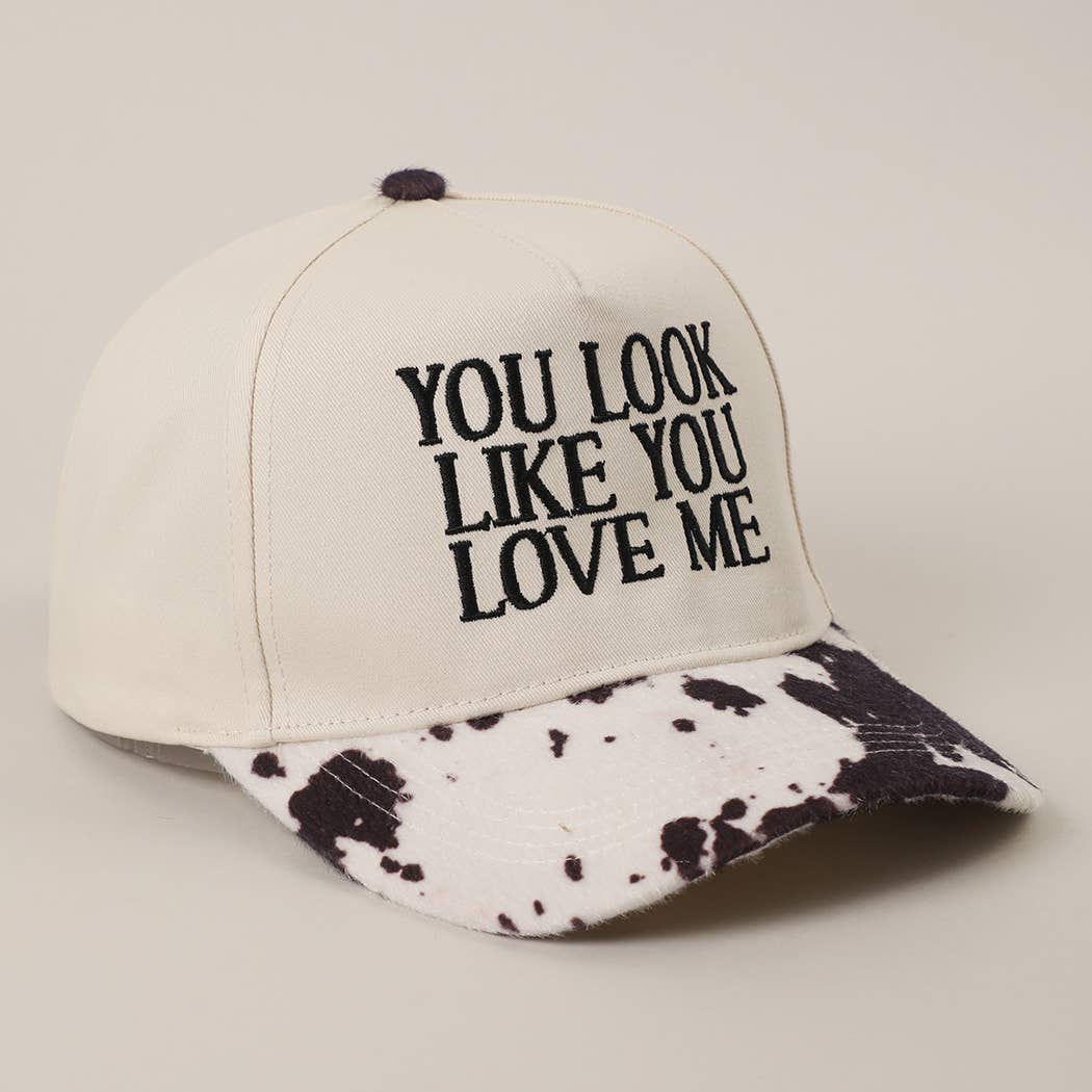 Fashion City - Wholesale Trucker Hat - Unisex - You Look Like You Love Me Embroidered Animal Print Trucker 2