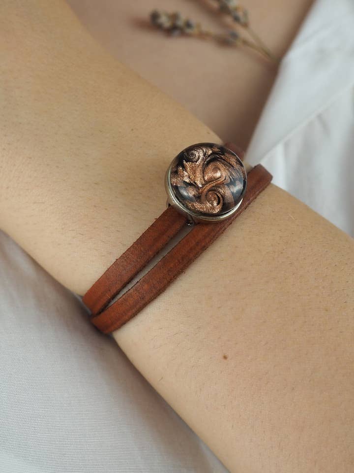 Pulseira Botein Jóias de Vidro Murano Artesanais por atacado de Drusilya Glass Art