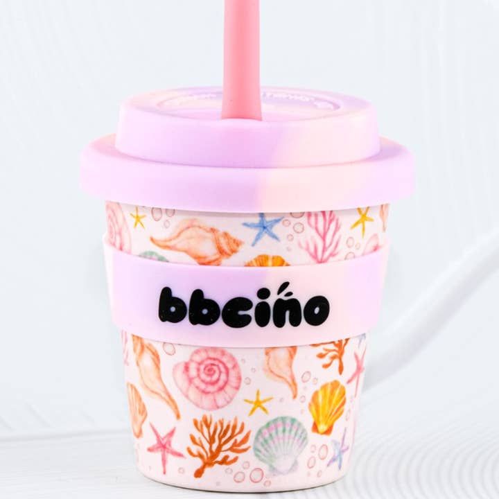 BBcino - Wholesale Drinking glass/cup – Kids & Baby - Shell, YEAH! Babycino Cup - 120ml (STRAW INCLUDED)1