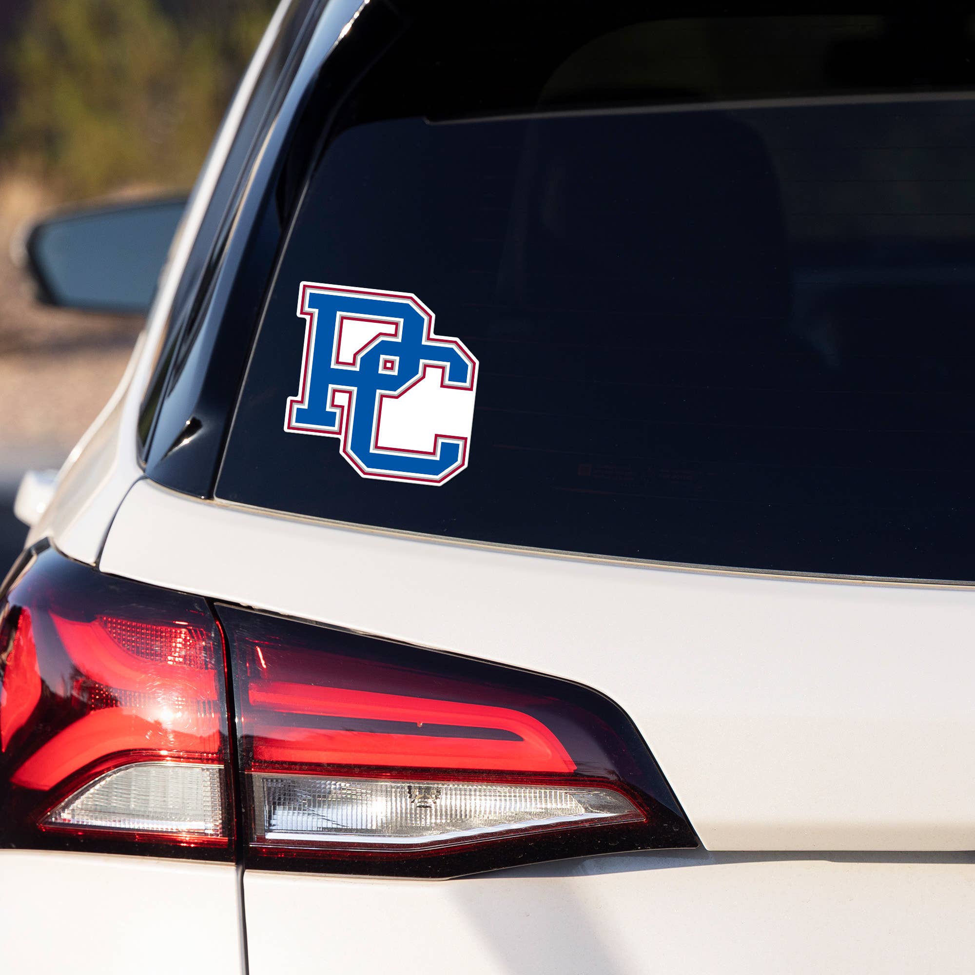 Rico Industries - Vente Breloque décorative pour voiture – unisexe - NCAA Presbyterian Blue Hose Autocollant Découpé Moyen2