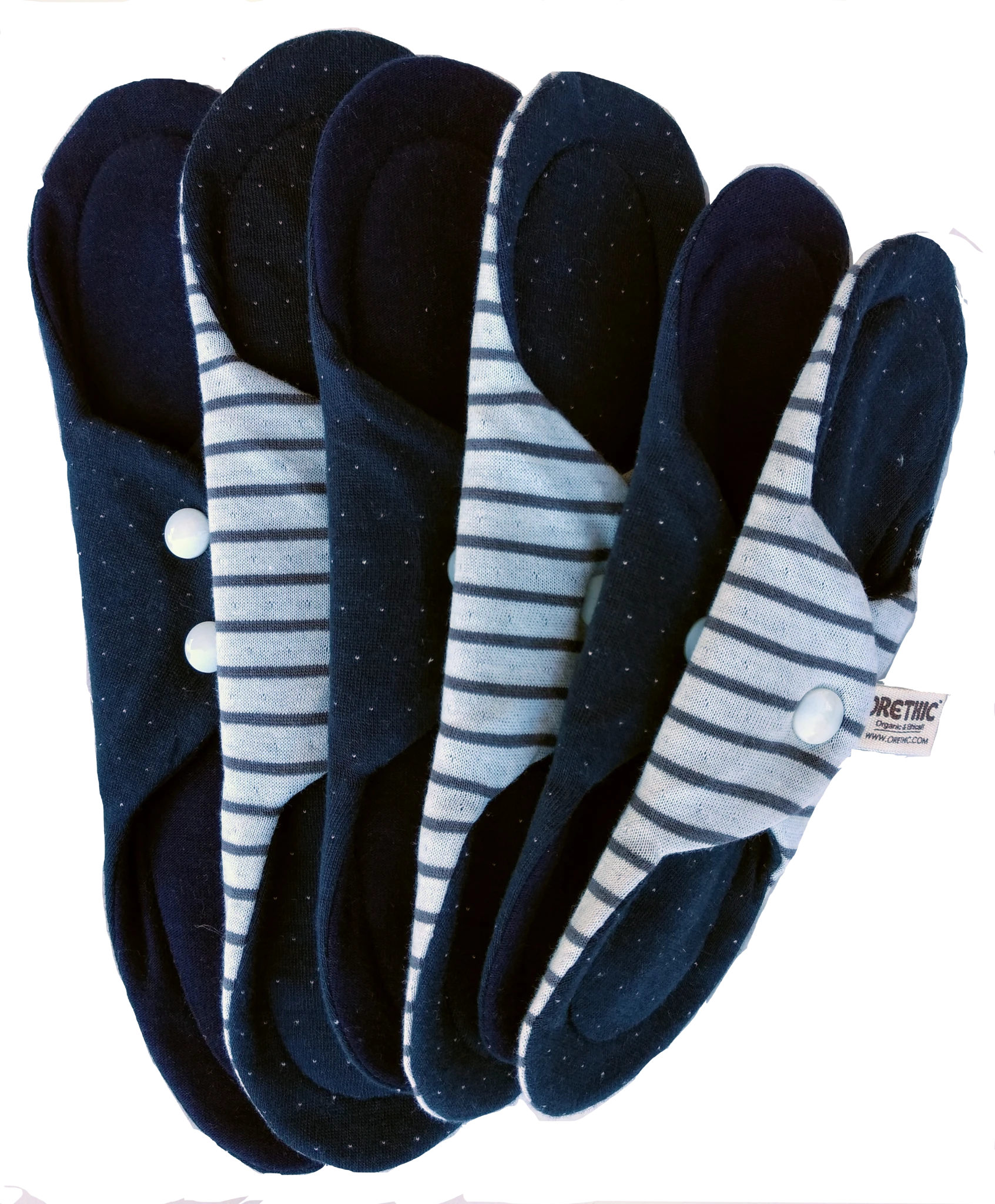 Orethic - Wholesale Period Underwear - Women's - Organic Sanitary Pads Polkadots - Pack 6 Multisize s-m-l11