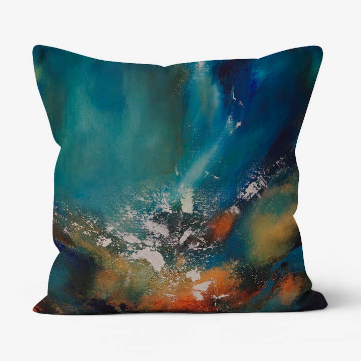 Swallowed By The Sea Cushion for wholesale by Lisa James Art
