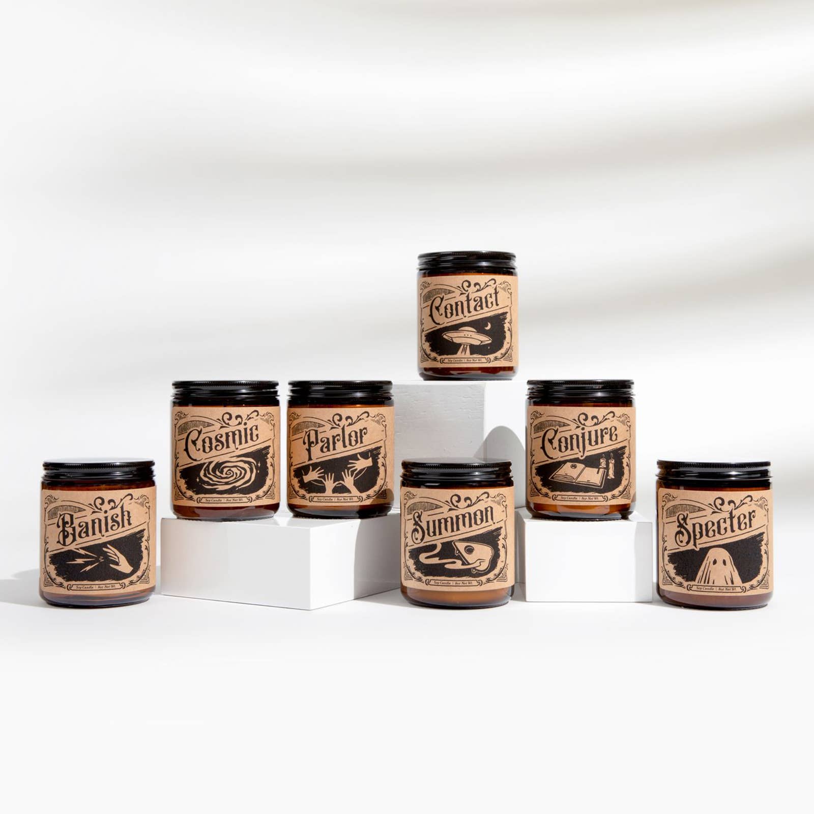 Ludlow Luna - Wholesale Jar/Filled Candle - SPECTER Soy Candle [Santal+Mint+Palo Santo] 4