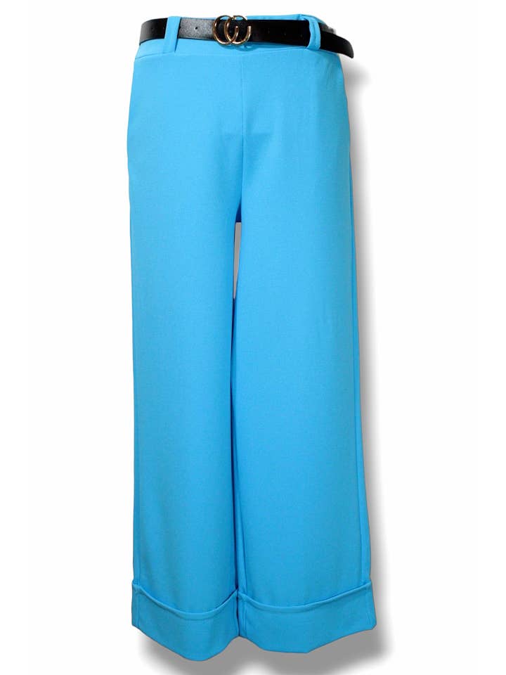 NINEF - Wholesale Pants - Women's - Urban Elegance Trousers with Belt - Vibrant Pink9