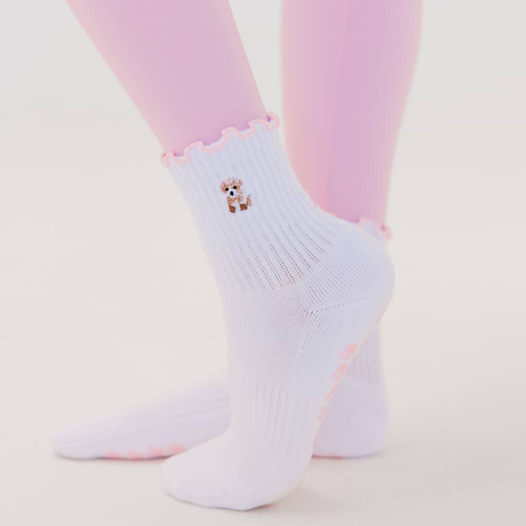 Almla Active - Wholesale Socks - Women's - Poodle Pilates Grip Socks