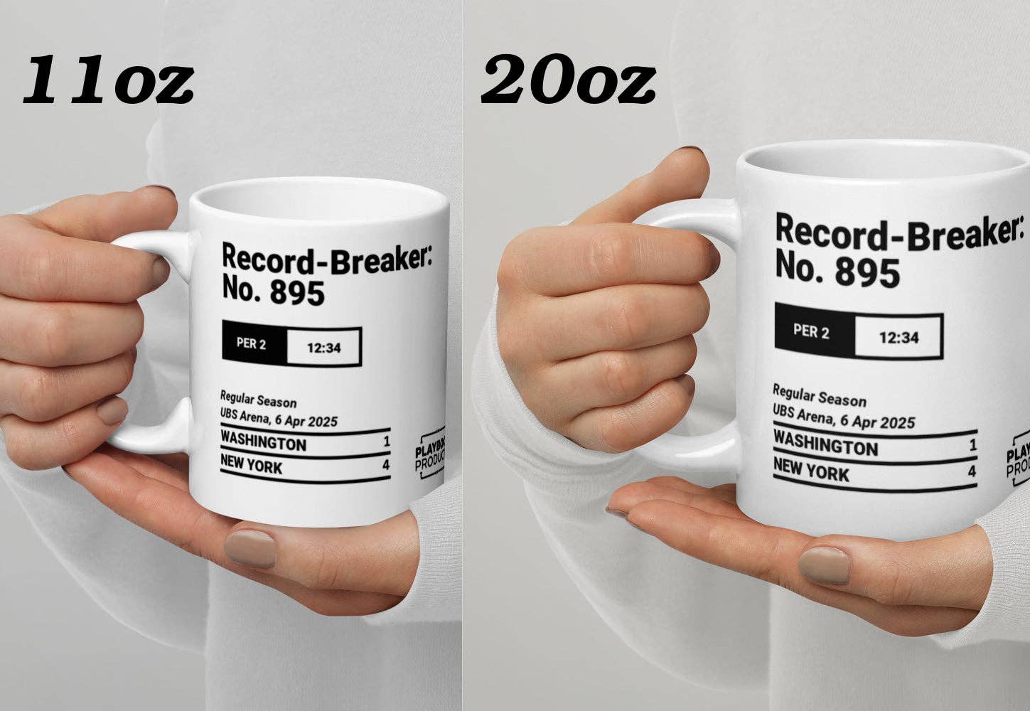 Playbook Products - Wholesale Coffee Mug - Washington Capitals Greatest Goals Mug: Record-Breaker: No. 895 (2025)3
