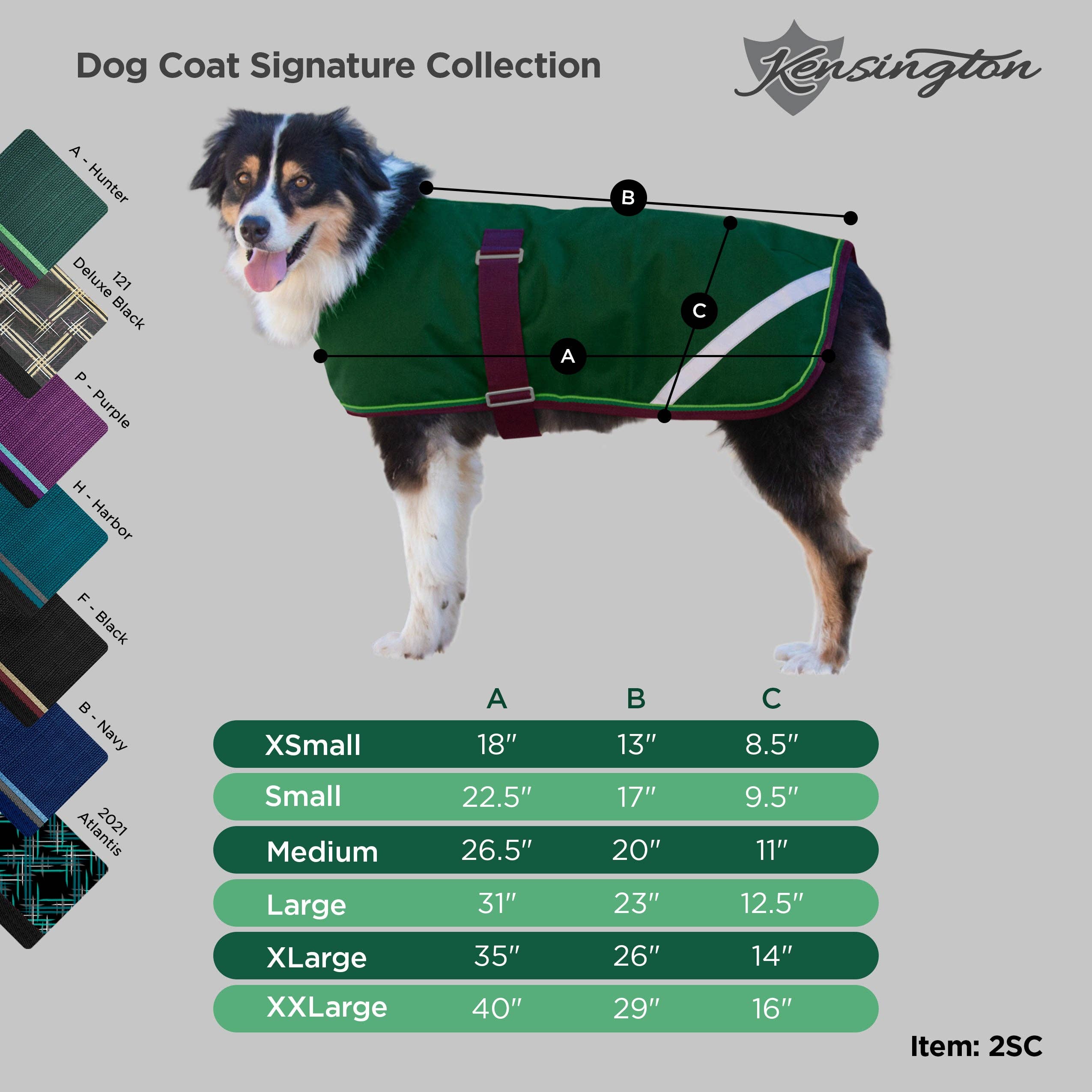 Kensington - Wholesale Pet Coat - Dog - 1200Denier "180G" Medium Weight Waterproof & Breathable Dog Coat9