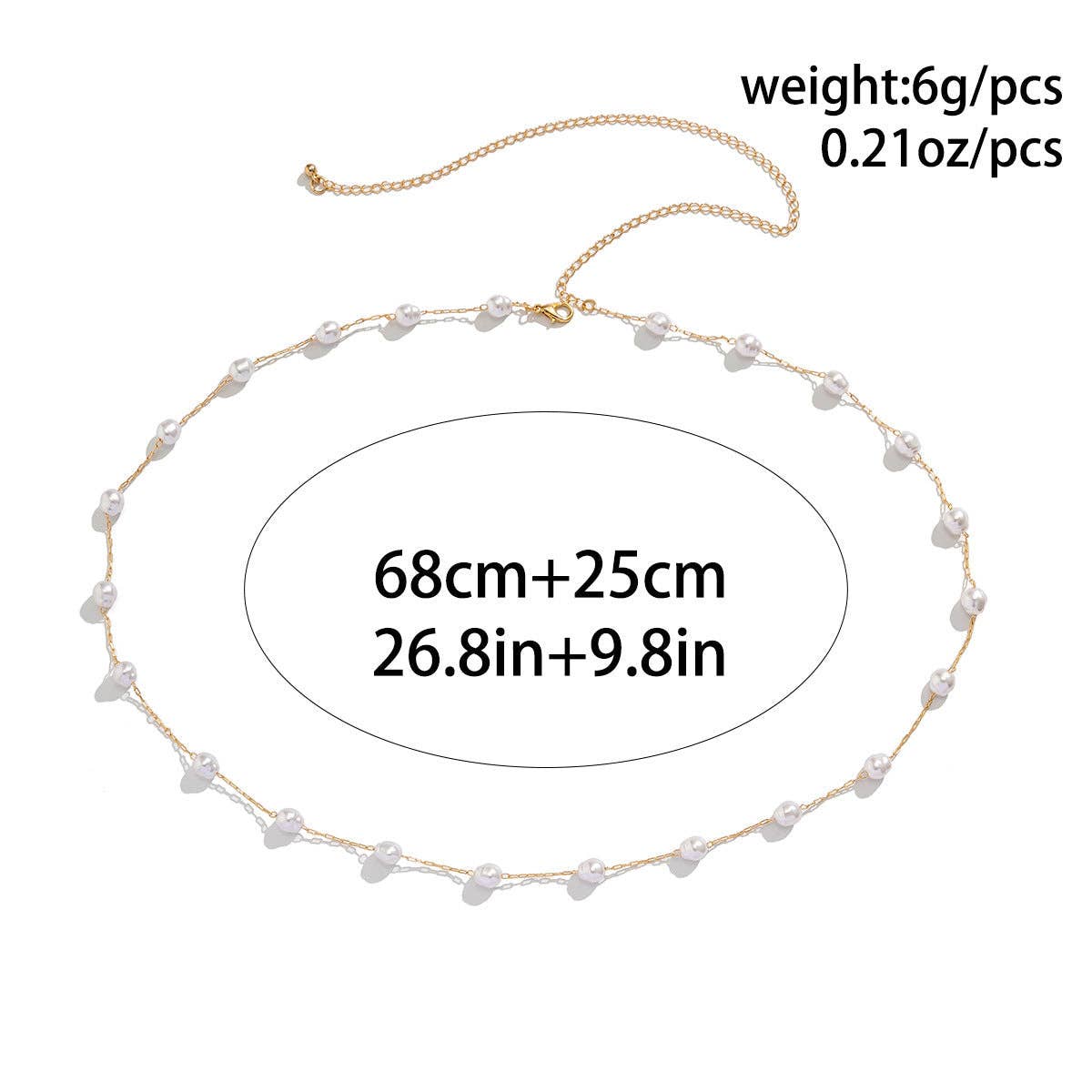 White Sexy Peral Waist Chain DPJYD8 for wholesale on Faire13