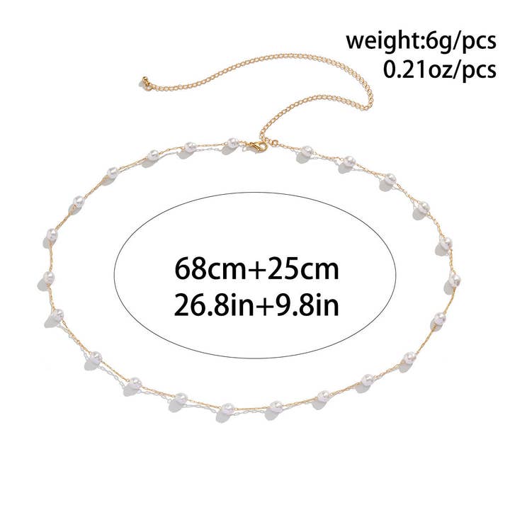 White Sexy Peral Waist Chain DPJYD8 for wholesale on Faire13