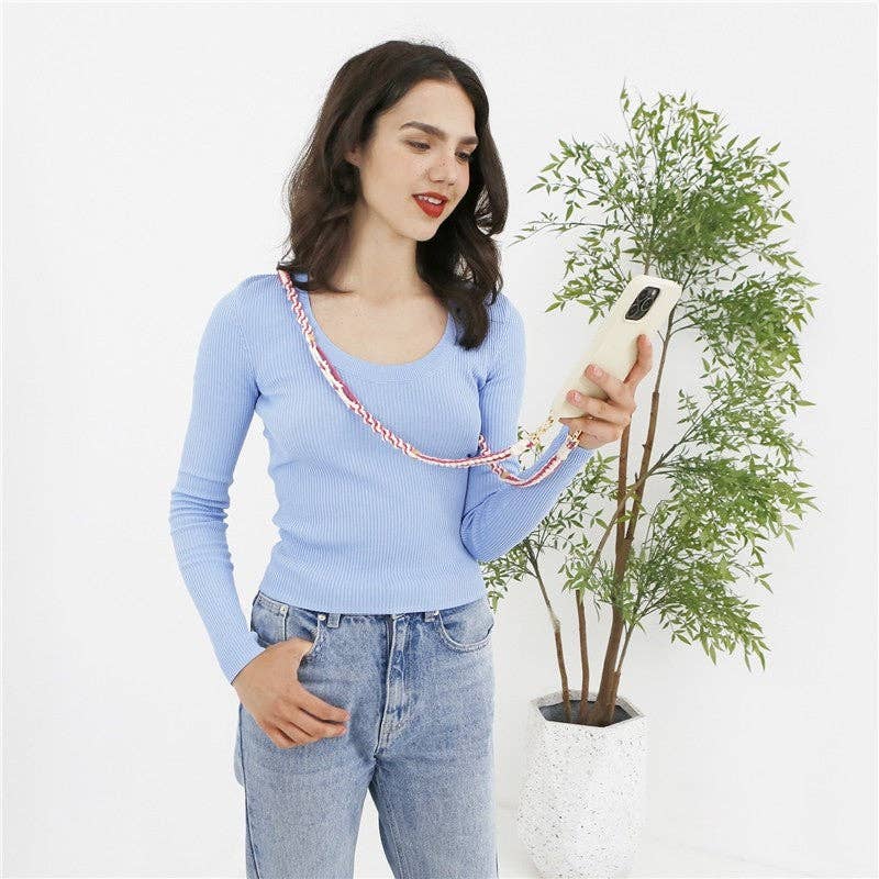 FurDecoration - Vente Sangle pour étui à téléphone - Chaîne de téléphone tissée à la main pour sac bandoulière : unique et élégante5