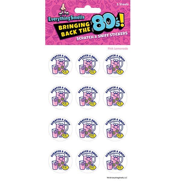 Pink Lemonade EverythingSmells Scratch & Sniff Stickers for wholesale by EverythingSmells, LLC