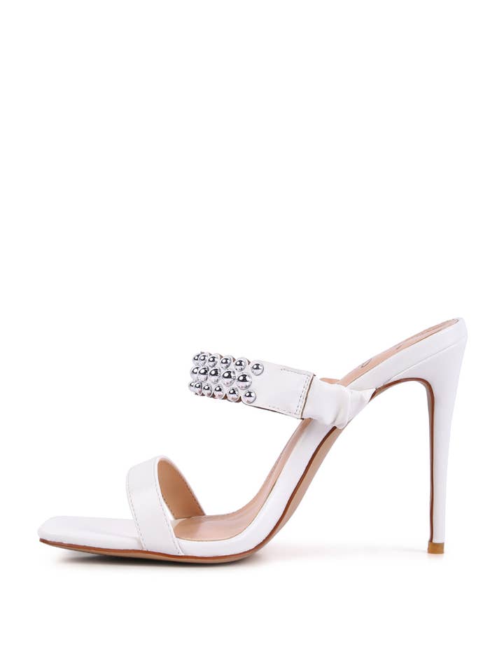 Rag Company - Wholesale High Heels - Women's - Bandy Stieletto Heel Metal Stud Sandals