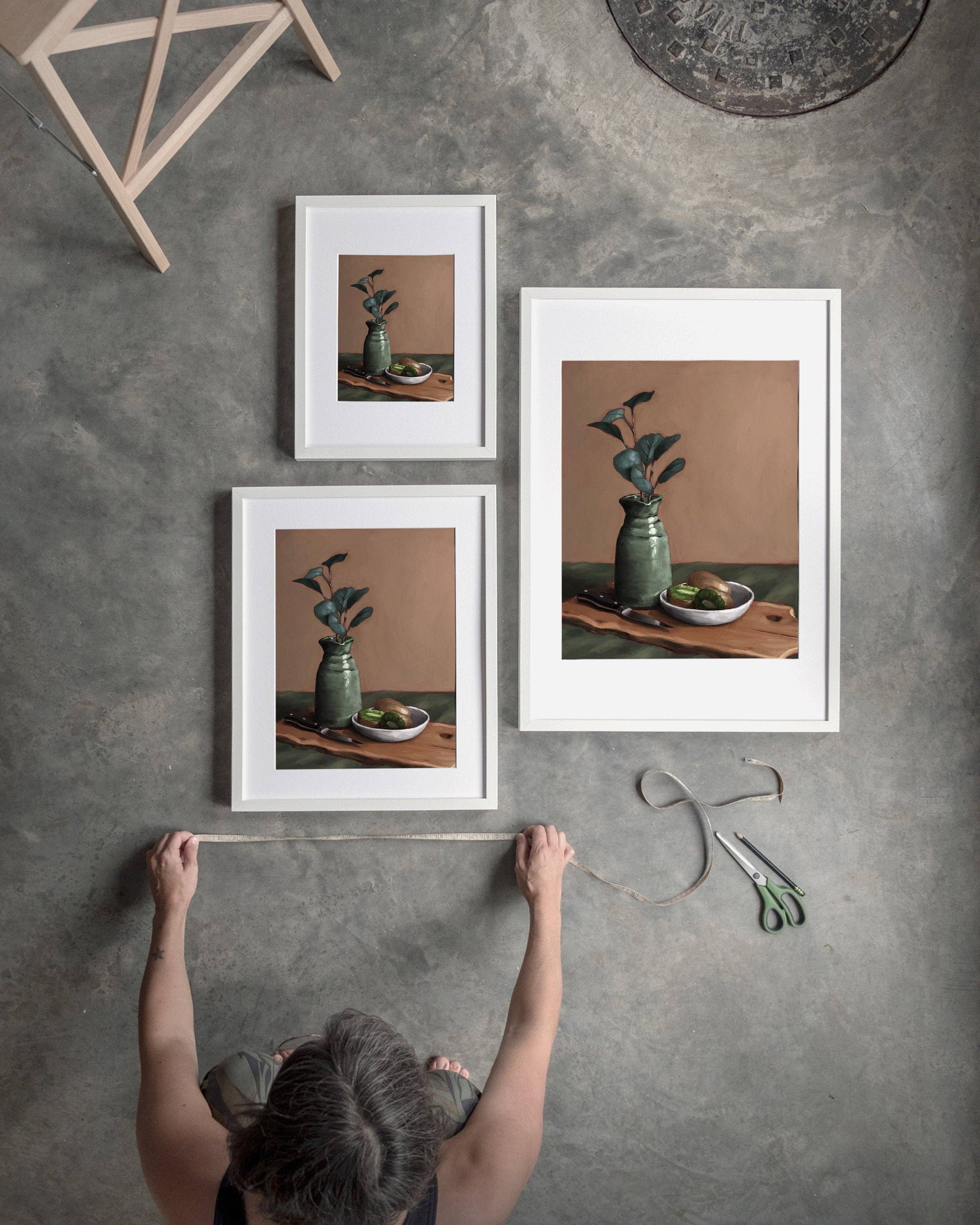 The Ugly Cat Studio - Wholesale Art Print - Eucalyptus and Kiwi Still Life Art Print27