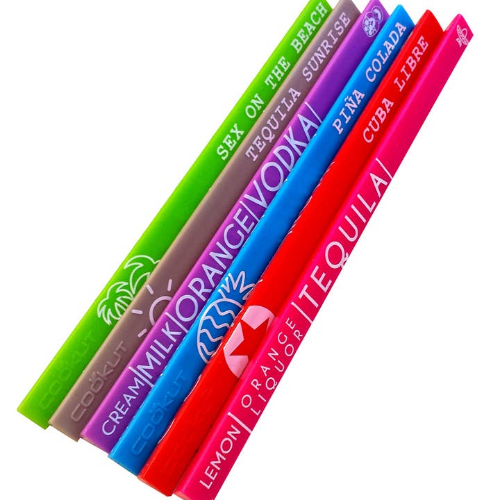 Forma House - Wholesale Cocktail Shaker - Cookut - Easy Cocktail set of 6 - cocktail recipes on stirrer