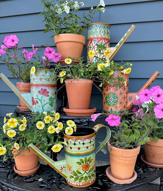 Asia West – wholesale Watering can – Watering Can Hand Painted9