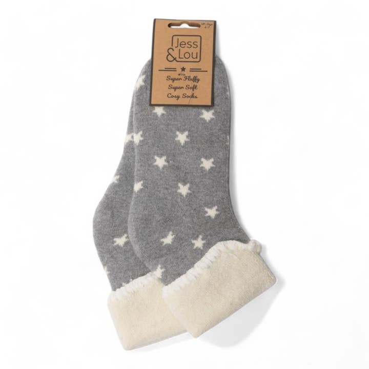 Jess & Lou - Wholesale Socks - Women's - Star Cosy Cuff Socks 3
