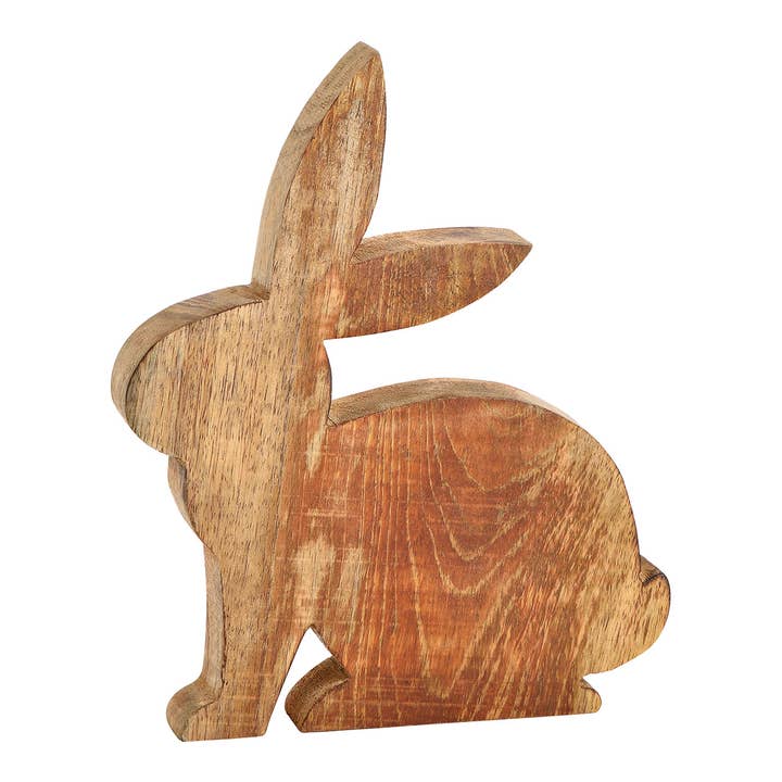 Wurm – Engroshandel Pyntefigur – Hare af mangotræ, brun, (B/H/D) 18x20x2cm