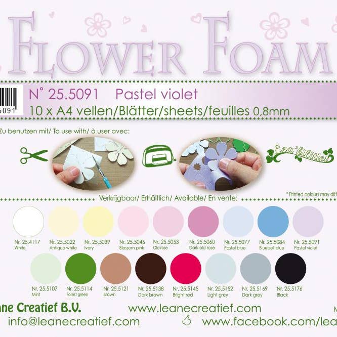 Ecstasy Crafts Distributing - Wholesale Craft Supplies - Flower Foam 10 A4 Sheets13