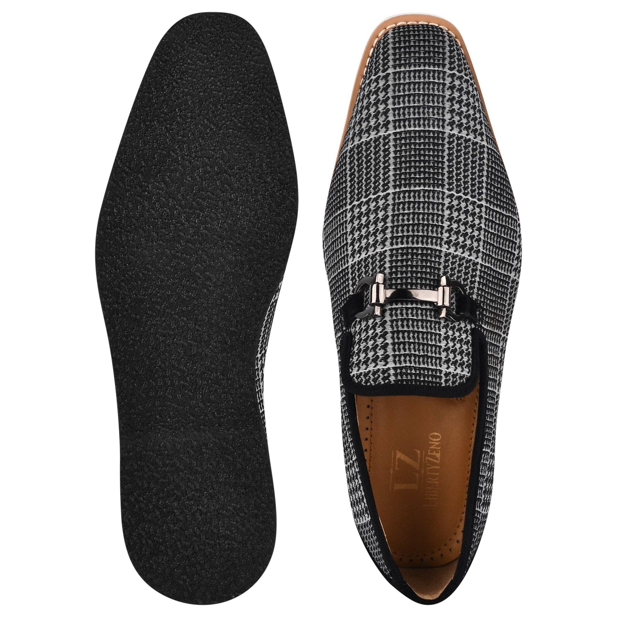 LIBERTYZENO - Wholesale Loafers - Men's - Megaball mens Casual textile printed buckle shoes42