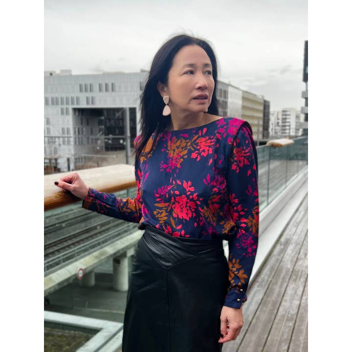 MY DRESS MADE - Wholesale Fabric - ELENA viscose twill fabric - Printed in France8