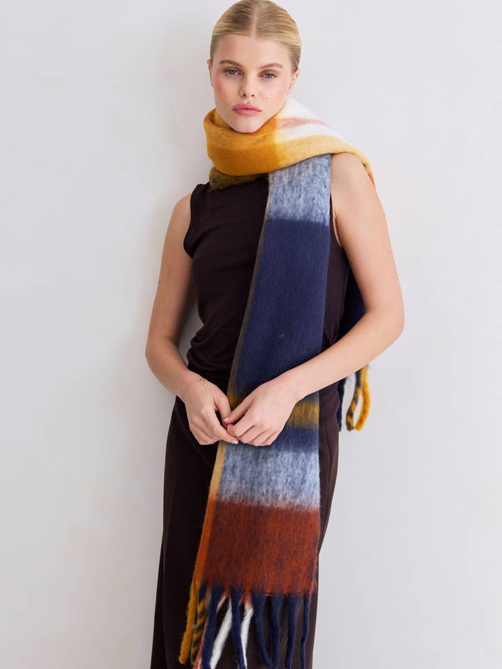 The Stockholm Scarf - 100% Recycled - Midnight Summer - FW25 for wholesale by Arctic Fox & Co. - North America