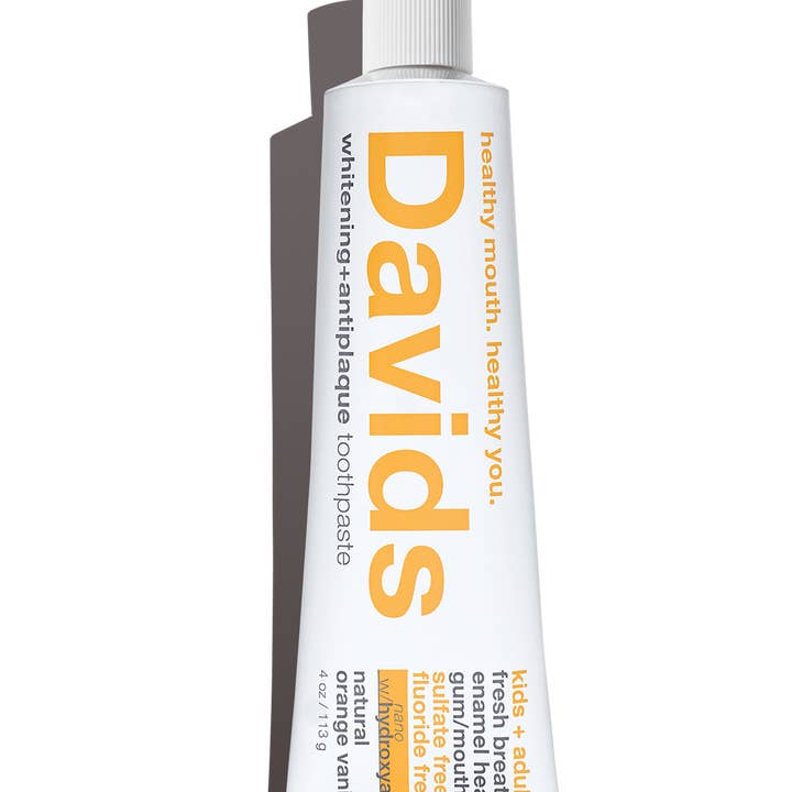 Davids Natural Toothpaste - Wholesale Toothpaste - Davids kids + adults nano-hydroxyapatite premium toothpaste / orange vanilla