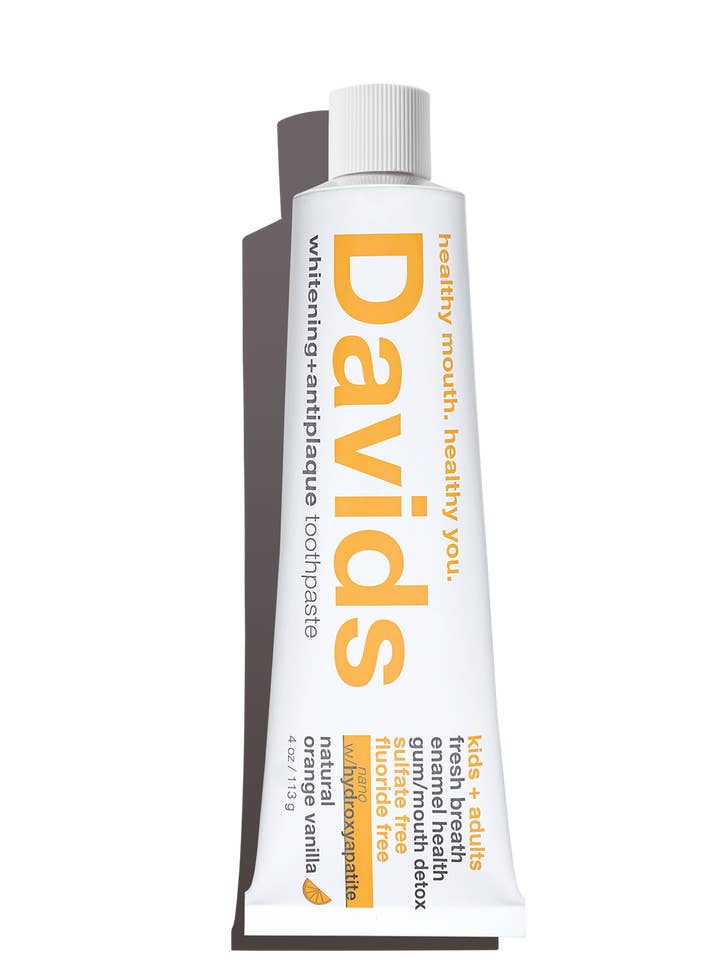 Davids kids + adults nano-hydroxyapatite / orange vanilla for wholesale by Davids Natural Toothpaste