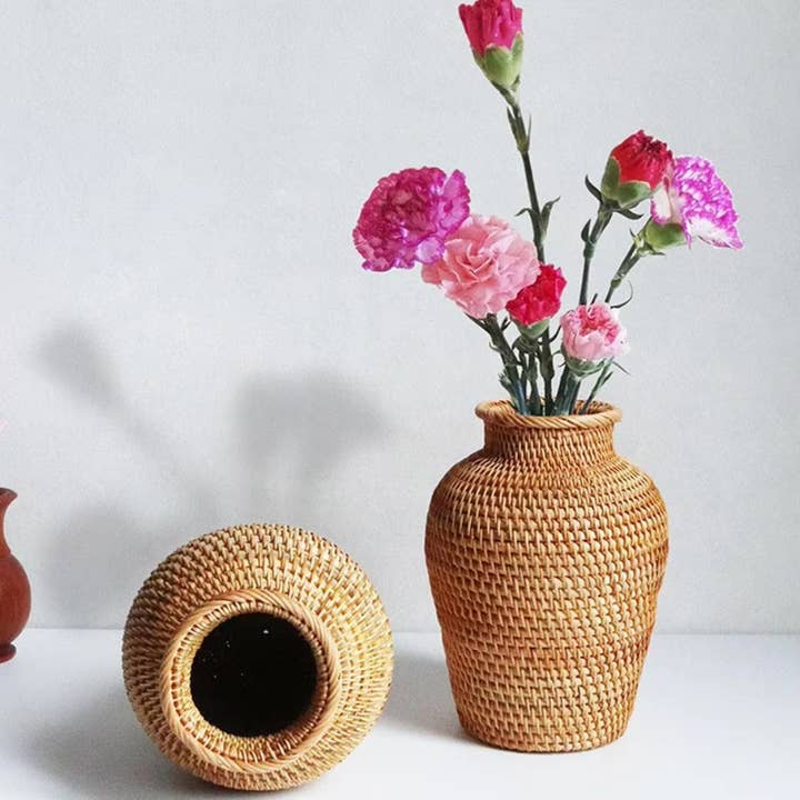 Kiyo Home - Wholesale Vase - Rattan Woven Vase1
