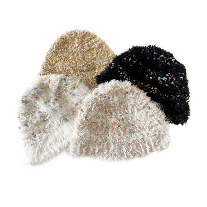 Funkyrel® Atzbranding Limited - Wholesale Bucket Hat - Women's - Haila - Knitted Bucket Hat with Polka Dot10