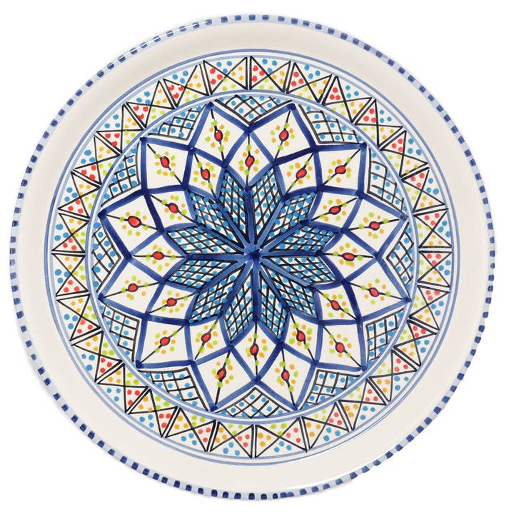 Sobremesa - Wholesale Serving Plate - Dark Blue Rosette Tapas Ceramic Server2