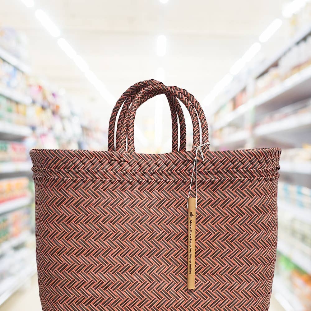 VIE - Wholesale Beach Bag - Recycled Plastic Woven Beach/Tote Bag3