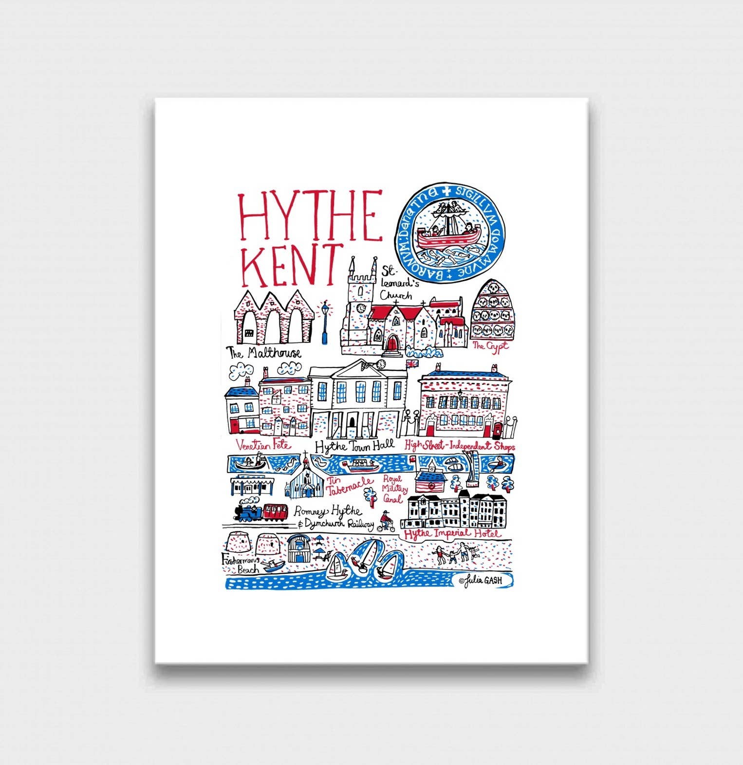 Julia Gash - Wholesale Art Print - Hythe, Kent Prints & Cards2