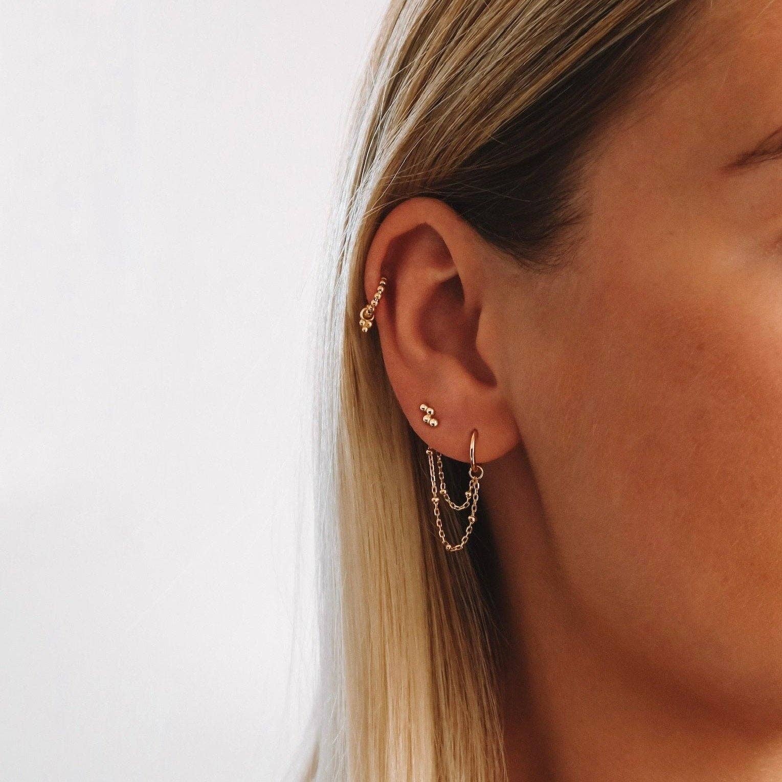 Nébuleuse Bijoux - Wholesale Enkele oorbel - Billie klein piercingring voor kraakbeen en oorlel3