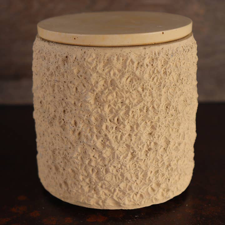 Concrete Candle | Desert Modern Style | Sandstone Color for wholesale by Atrium Apothecary Inc