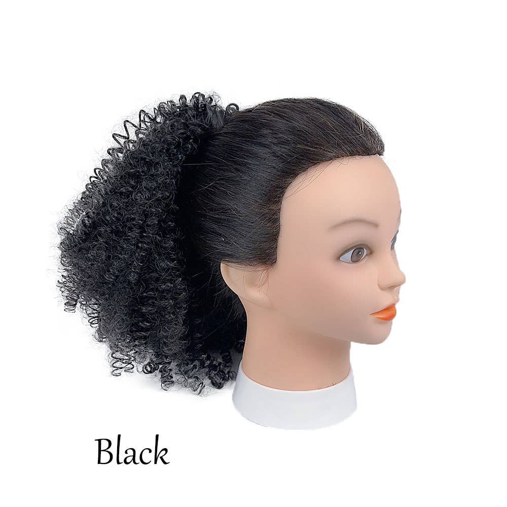 AK Brand - Wholesale Hair Extensions - Short Afro Kinky Curly Ponytail Hair Piece3