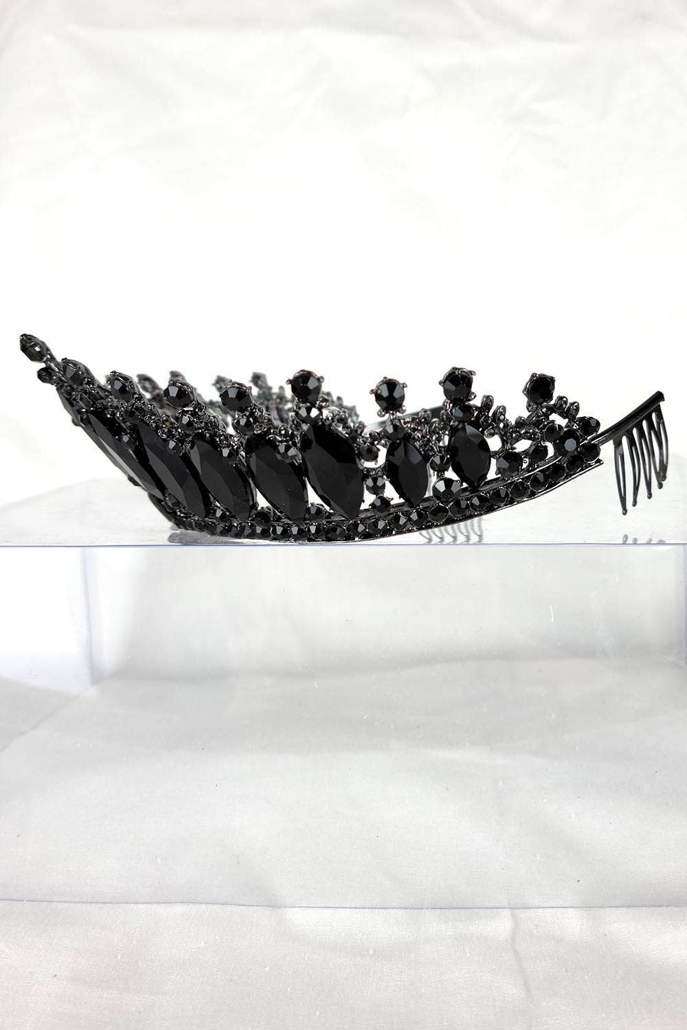 Chicas - Wholesale Tiara - Women's - One Size Fits All Metal Tiara With Jewels HT912-20