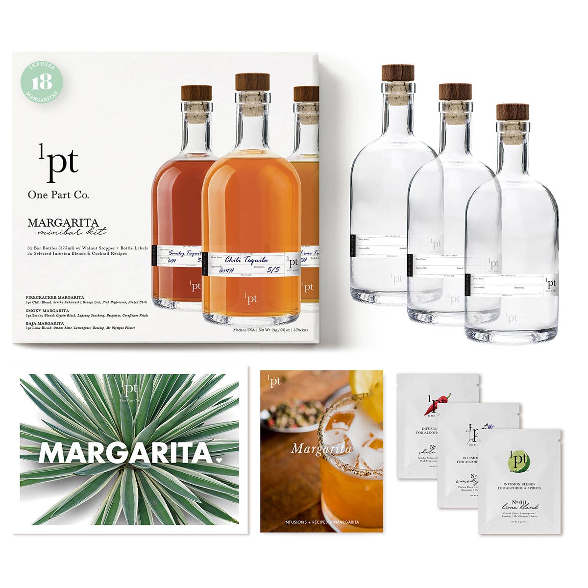 One Part Co. – Großhandel DIY-Getränkekit – 1-teiliges Minibar-Set ~ Margarita0