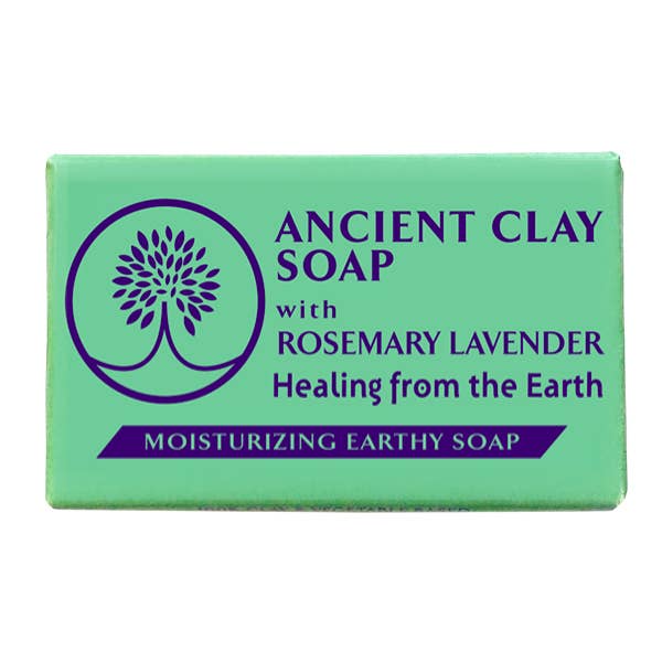 Ancient Clay Soap - Rosemary Lavender 6 oz 100% Natural for wholesale by Zion Health