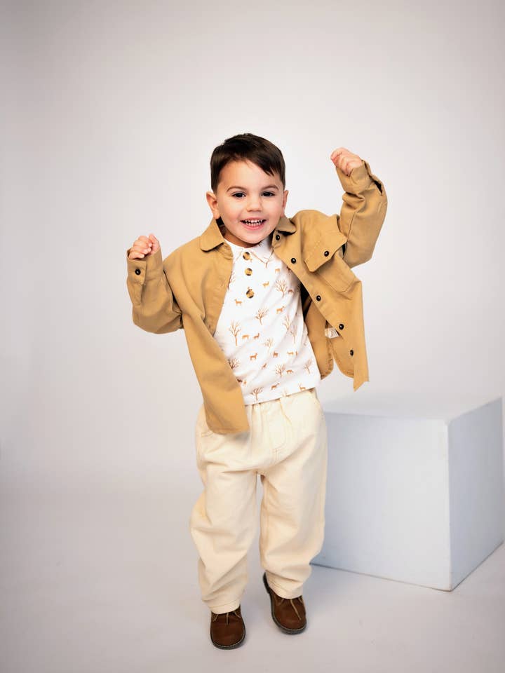 ntrl co. - Wholesale Shirt Jacket/Shacket - Kids - Dakota Denim Shacket | Gender -Neutral2